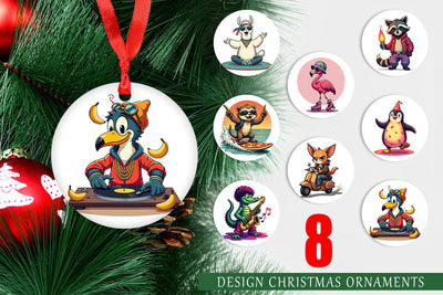 Ornament Retro Quirky Critters Sublimation artnoy 
