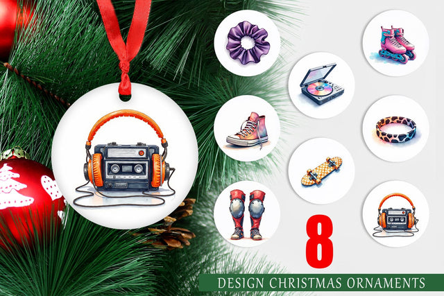 Ornament Retro Roller Vibes Sublimation artnoy 