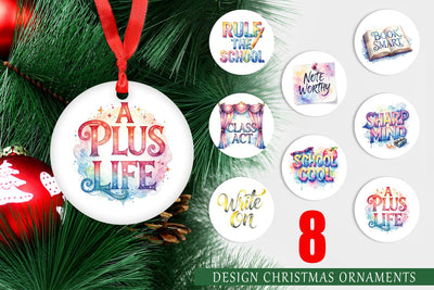 Ornament Retro Teacher Quotes Sublimation artnoy 
