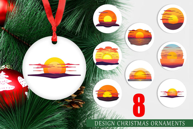 Ornament Rising Sun Sublimation artnoy 