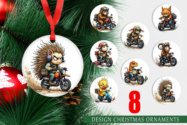 Ornament Road Rage Critters Sublimation artnoy 