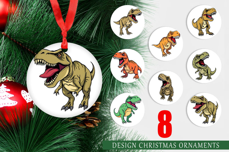 Ornament Roaring Dinosaur Sublimation artnoy 