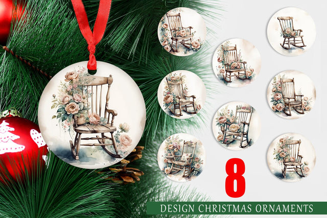 Ornament Rocking Chair Sublimation artnoy 