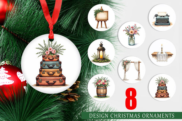 Ornament Rustic Romance Wedding Decor Elements Sublimation artnoy 