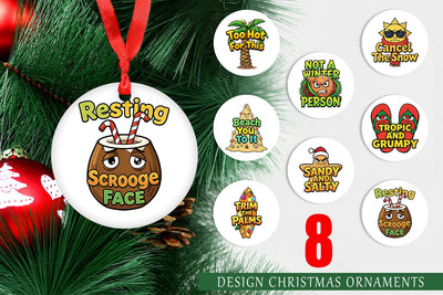 Ornament Salty Tropical Christmas Sarcastic Quotes Sublimation artnoy 