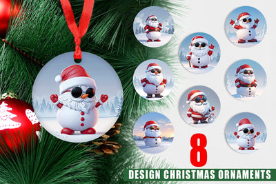 Ornament Santa Claus Sublimation artnoy 