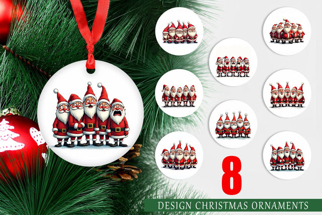Ornament Santa Emotion Extravaganza Sublimation artnoy 