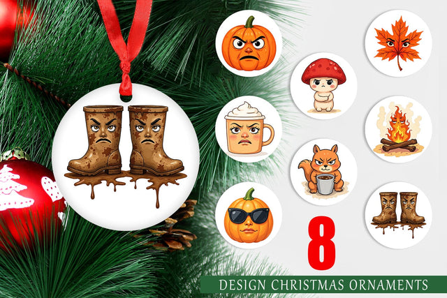 Ornament Sarcastic Autumn Vibes Sublimation artnoy 