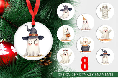 Ornament Sarcastic Halloween Ghost Sublimation artnoy 