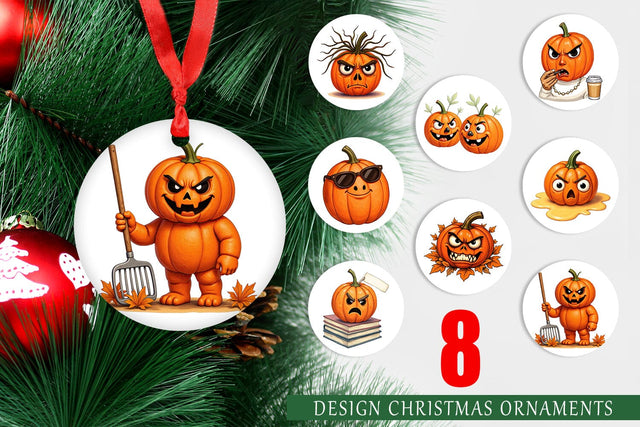 Ornament Sarcastic Pumpkins Sublimation artnoy 