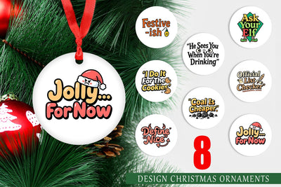 Ornament Sarcastic Santa Quotes Sublimation artnoy 