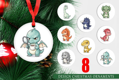 Ornament Sarcastic Sassy Baby Dinosaur Sublimation artnoy 
