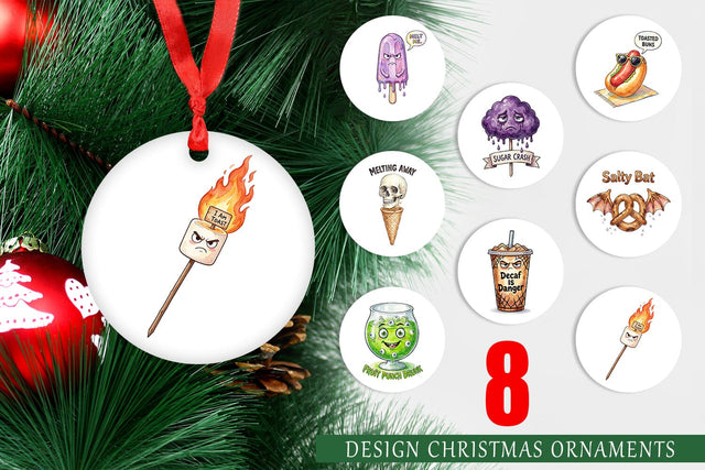 Ornament Sarcastic Spooky Summer Snacks Sublimation artnoy 