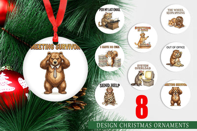 Ornament Sarcastic Work Burnout Vintage Sublimation artnoy 