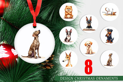 Ornament Sass & Side-Eye Judgmental Dog Sublimation artnoy 