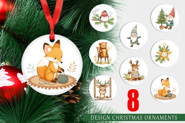 Ornament Scandinavian Christmas Sublimation artnoy 