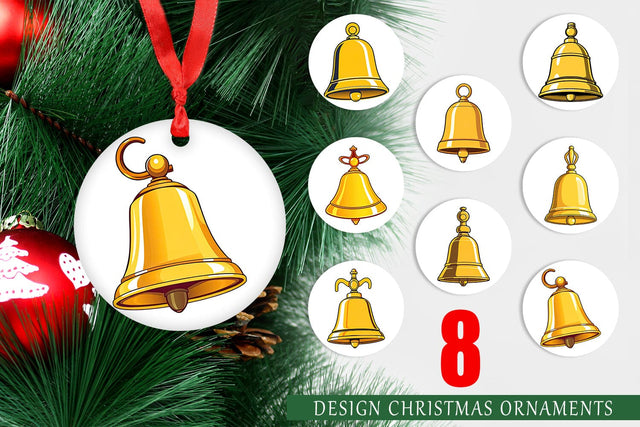 Ornament School Bell Sublimation artnoy 