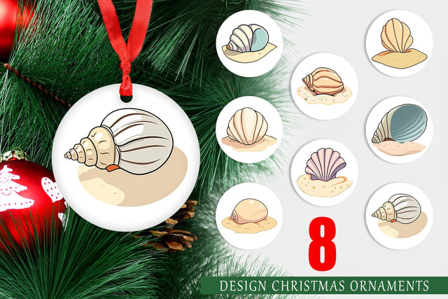 Ornament Seashell Sublimation artnoy 