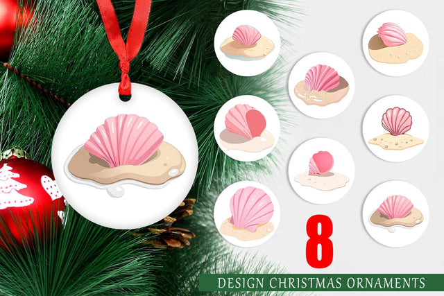 Ornament Seashell Sublimation artnoy 