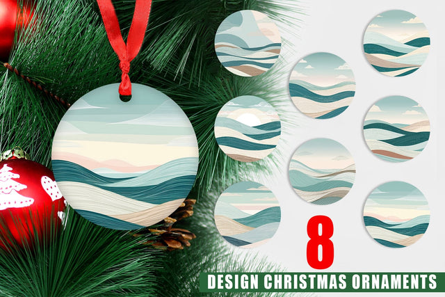 Ornament Serene Line Landscape Sublimation artnoy 