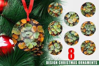 Ornament Shamrock Leaves Pattern Sublimation artnoy 