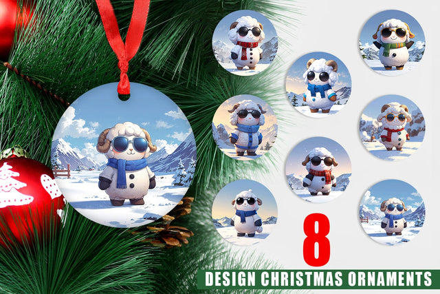 Ornament Sheep Sublimation artnoy 