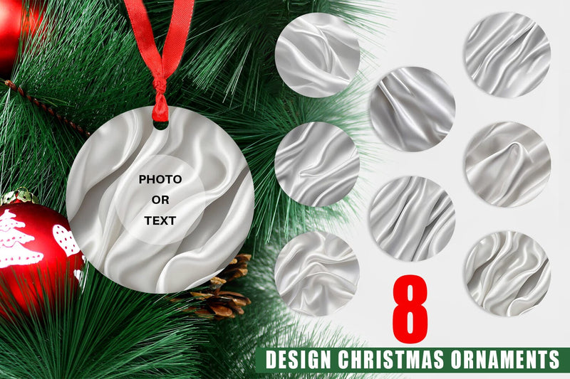 Ornament Silver Silk Pattern Sublimation artnoy 