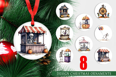 Ornament Skeleton Game Booths Sublimation artnoy 