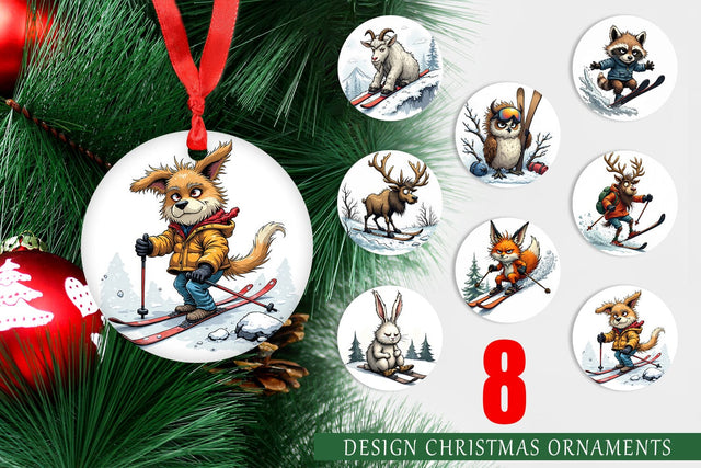 Ornament Ski Grumps Sublimation artnoy 