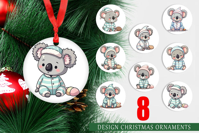 Ornament Sleepy Koala Sublimation artnoy 