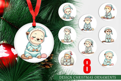 Ornament Sleepy Meerkat Sublimation artnoy 