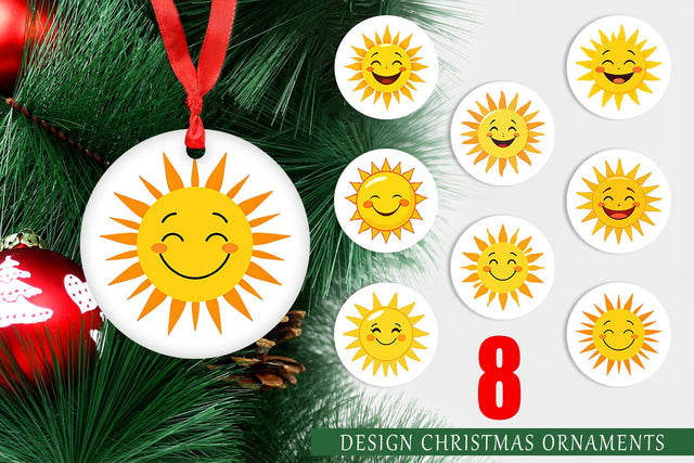 Ornament Smiling Sun Sublimation artnoy 