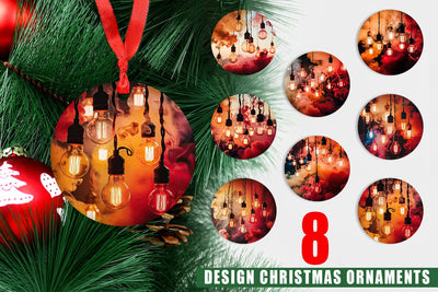 Ornament Smoke and Light Bulbs Sublimation artnoy 