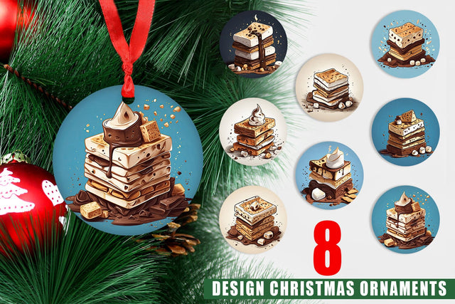 Ornament S'mores Sublimation artnoy 