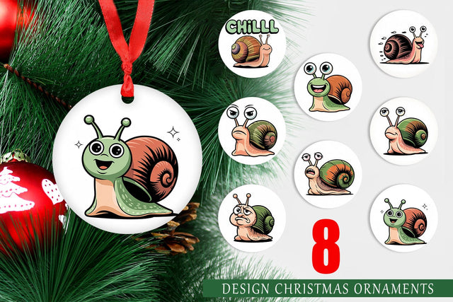 Ornament Snail Mood Sublimation artnoy 