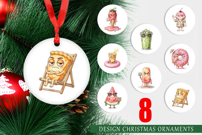 Ornament Snarky Summer Treat Moods Sublimation artnoy 