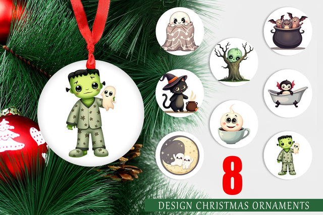 Ornament Snuggle Spooky Squad Sublimation artnoy 