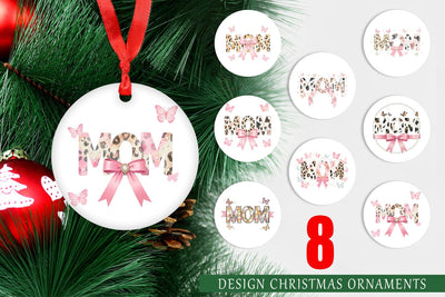 Ornament Soft Pastel MOM Animal Print Sublimation artnoy 