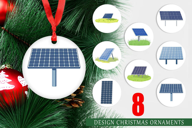 Ornament Solar Panel Sublimation artnoy 