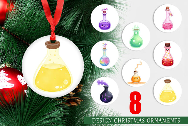Ornament Spooky Potion Cuties Sublimation artnoy 