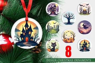 Ornament Spooky Scenes Sublimation artnoy 