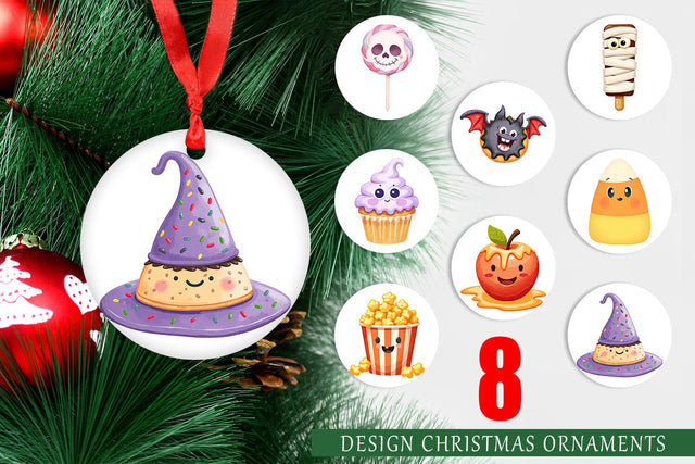 Ornament Spooky Sweet Treats Sublimation artnoy 