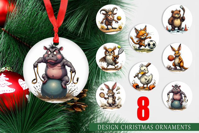 Ornament Sports Chaos Critters Sublimation artnoy 