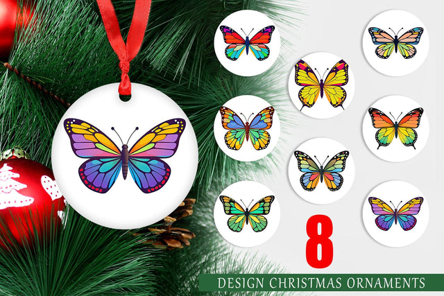 Ornament Spring Butterfly Sublimation artnoy 