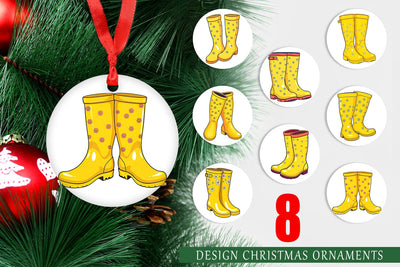 Ornament Spring Rain Boot Sublimation artnoy 