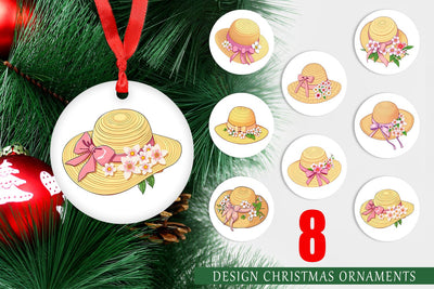 Ornament Spring Sun Hat Sublimation artnoy 