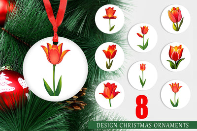 Ornament Spring Tulip Sublimation artnoy 