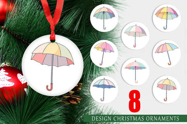 Ornament Spring Umbrella Sublimation artnoy 
