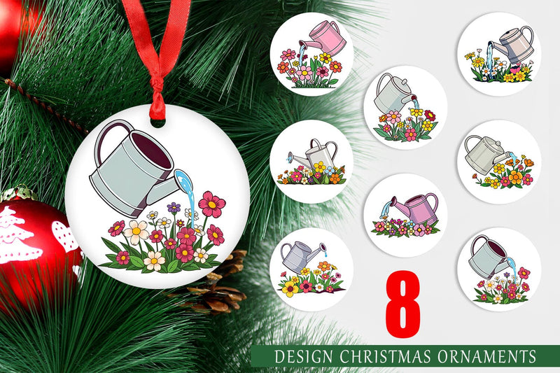 Ornament Spring Watering Can Sublimation artnoy 