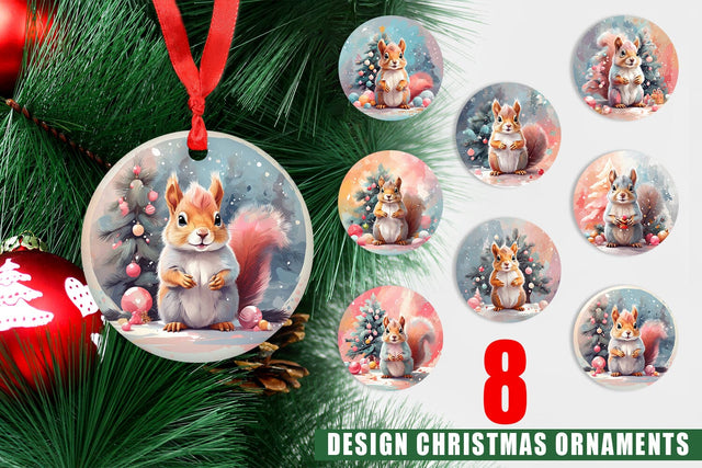 Ornament Squirrel Sublimation artnoy 